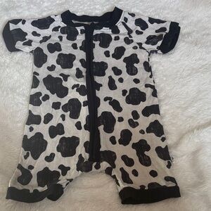 Bundle of joy 6-12 shorty Cow Print Kids One Piece